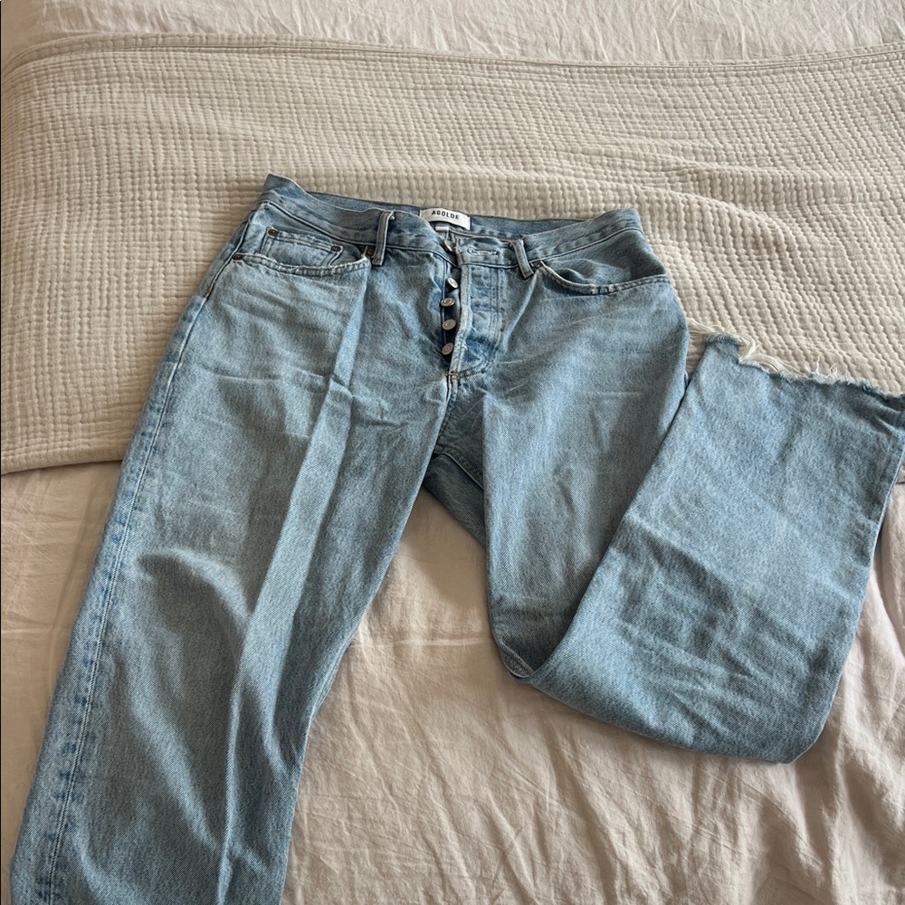 Agolde Classic Blue Denim Jeans